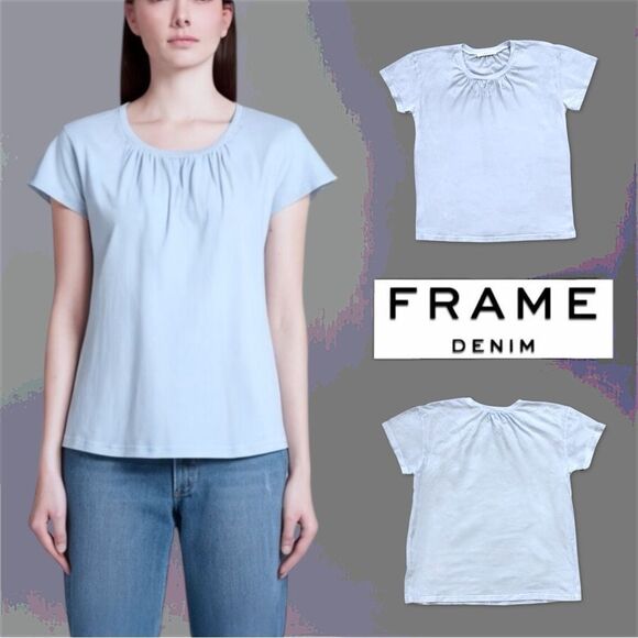 Frame The Gathered Short Sleeve Tee - Picture 11 of 11